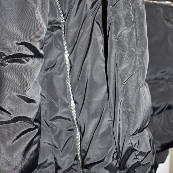$200 Bagatelle Sport Hood Layered Puffer PARKA coat Water RESISTANT BLACK XL - Picture 9 of 10